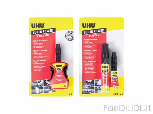 Colla istantanea Uhu, prezzo 1.99 €  

Caratteristiche