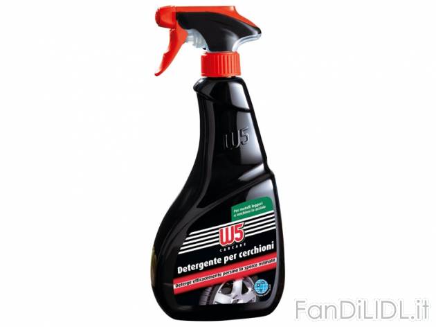Detergente auto per cerchi W5, prezzo 1,49 &#8364; per 750 ml, € 1,99/l EUR. ...