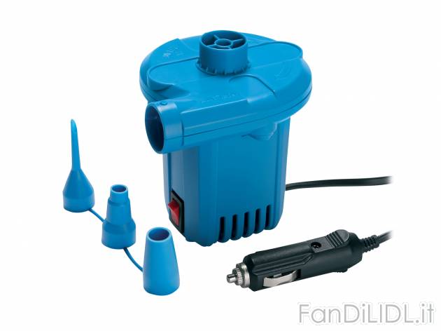 Pompa elettrica Silvercrest, prezzo 6.99 € 
230V o 12V 
- Con adattatore per ...