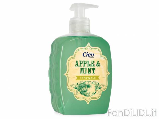 Sapone liquido per mani , prezzo 0.89 &#8364; per 500 ml confezione 
Al profumo ...