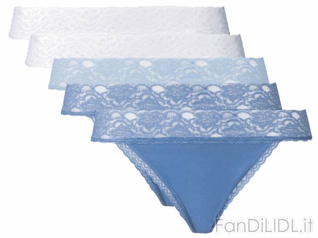 Perizoma da donna con pizzo Esmara Lingerie, prezzo 6.99 &#8364; 
5 pezzi - ...