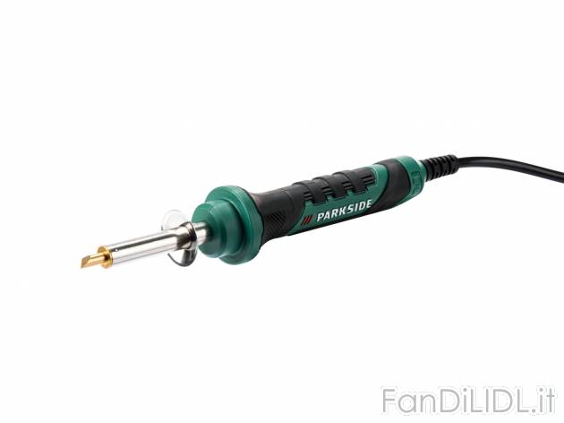 Pirografo 30W Parkside, prezzo 9.99 € 
16 pezzi 
- 7 punte per la scrittura ...