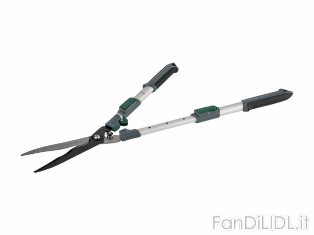 Tagliasiepi telescopico Parkside, prezzo 9.99 € 
- Lama superiore con rivestimento ...