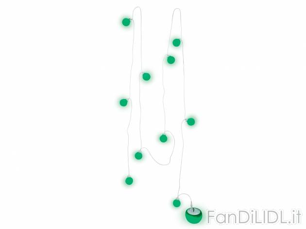 Catena luminosa LED con altoparlante Bluetooth Livarno Lux, prezzo 24.99 € 
- ...