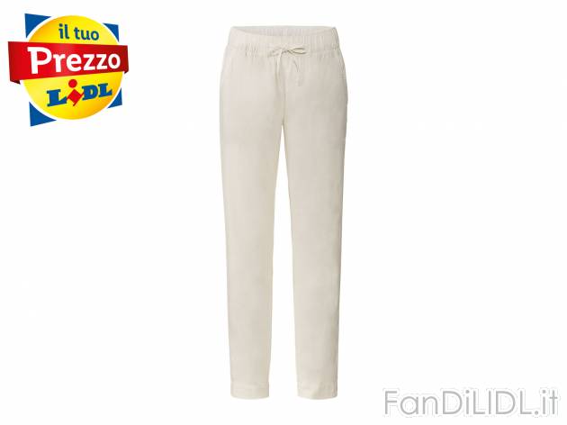 Pantaloni in lino da donna Esmara, prezzo 8.99 &#8364; 
Misure: 38-48
Taglie ...