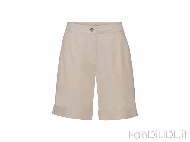 Shorts in lino da donna Esmara, prezzo 7.99 &#8364; 
Misure: 38-48
Taglie disponibili

Caratteristiche

- ...