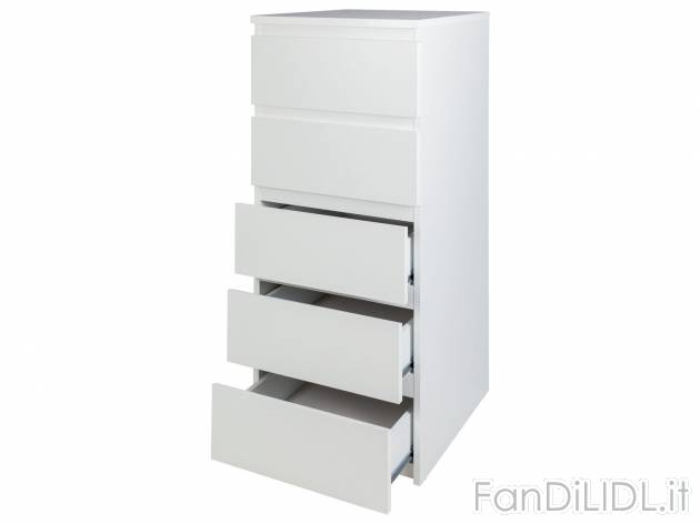 Mobiletto 5 cassetti Livarno Living, prezzo 79.00 € 
- Materiale di montaggio ...
