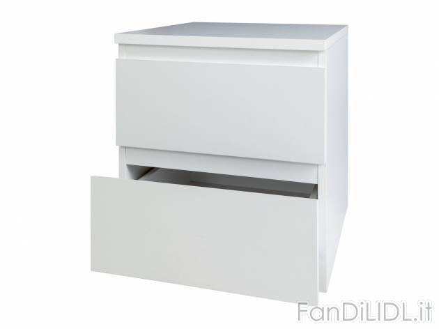 Comodino 2 cassetti Livarno Living, prezzo 37.99 € 
- Materiale di montaggio ...