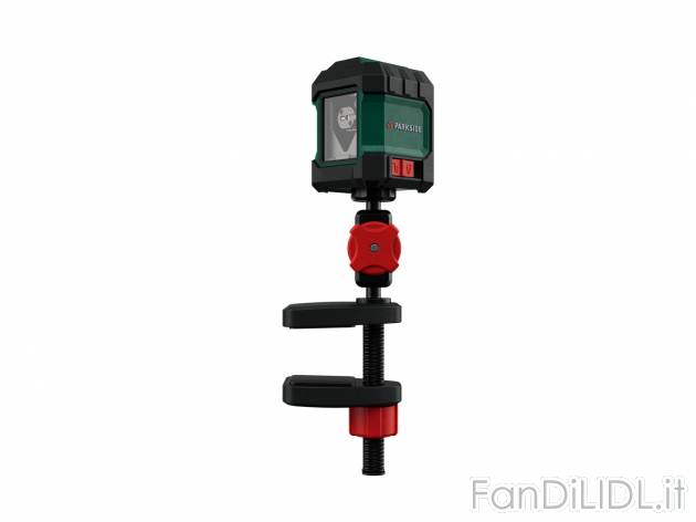 Livella laser a croce con morsetto Parkside, prezzo 24.99 € 
- Autolivellante ...