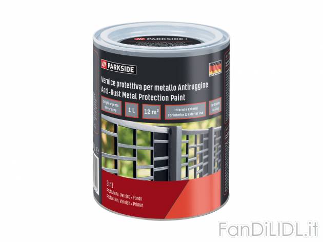 Vernice protettiva antiruggine per metallo Parkside, prezzo 5.99 &#8364; 
1 ...