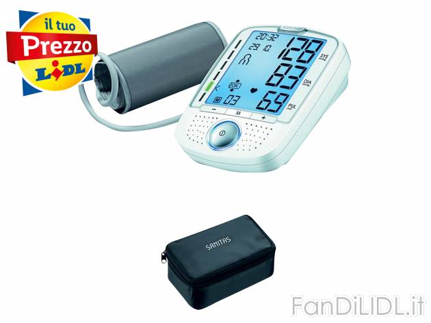 Misuratore di pressione parlante Sanitas, prezzo 17.99 € 
- Risposta vocale in ...