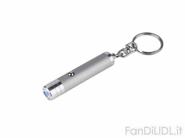 Portachiavi con LED Livarno Lux, prezzo 1.99 € 
2 pezzi 
- Corpo in alluminio ...