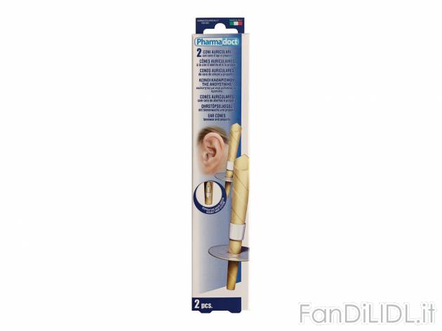 Coni auricolari , prezzo 1.99 €  
-  Con cera d&#039;api e propoli