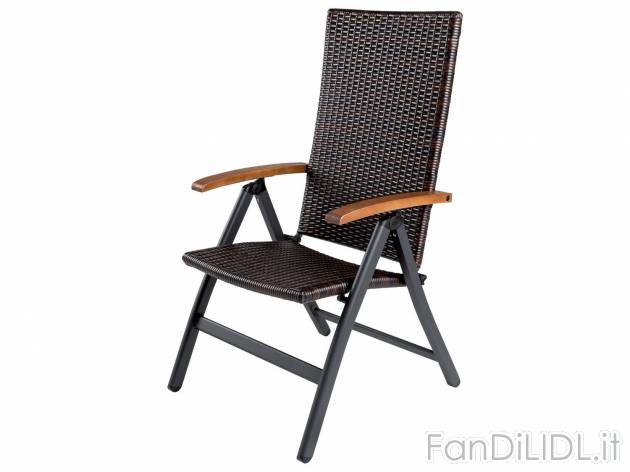 Sedia pieghevole da giardino Florabest, prezzo 49.00 &#8364; 
- Con intreccio ...
