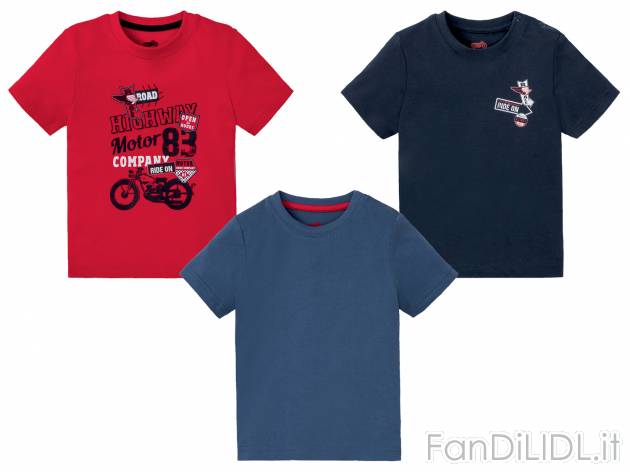 T-Shirt da bambino Lupilu, prezzo 4.99 &#8364; 
3 pezzi - Misure: 1-6 anni 
- ...