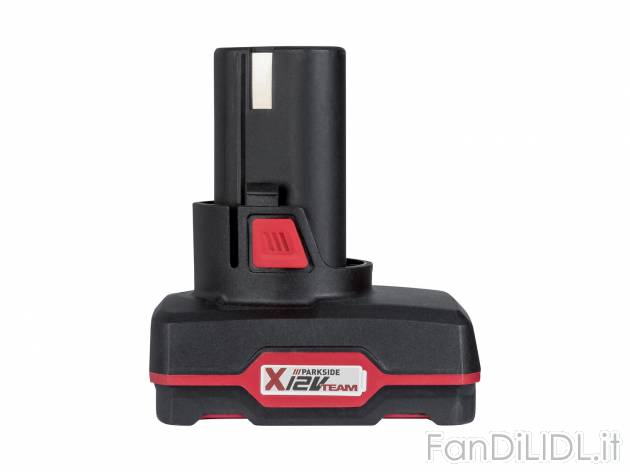 Batteria 4 Ah Parkside, prezzo 19.99 € 
Parkside X 12 V Team 
- Agli ioni di ...