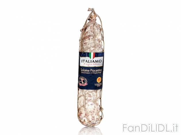 Salame piacentino DOP Italiamo, prezzo 10,99 &#8364; per Al kg 
- Insaccato ...