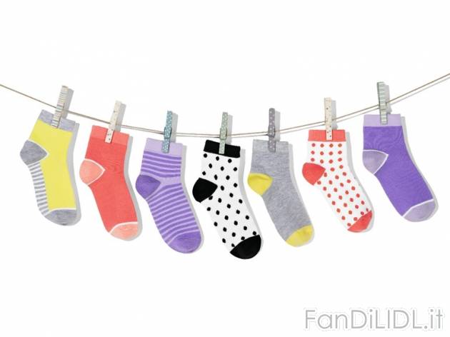Calze da bambina, 7 paia Pepperts, prezzo 5,99 &#8364; per Alla confezione 
- ...