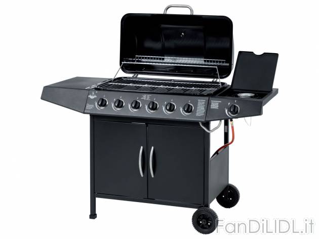 Barbecue a gas El-fuego, prezzo 199.00 € 
- 6 bruciatori principali e 1 laterale
- ...