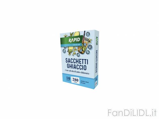 Rapid Sacchetti per cubetti di ghiaccio , prezzo 0.65 &#8364;
