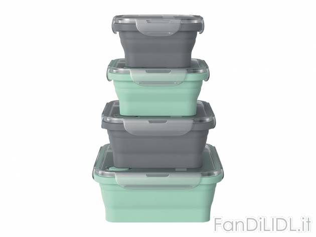 Contenitori salvafreschezza in silicone Ernesto, prezzo 11.99 &#8364; 
4 pezzi ...