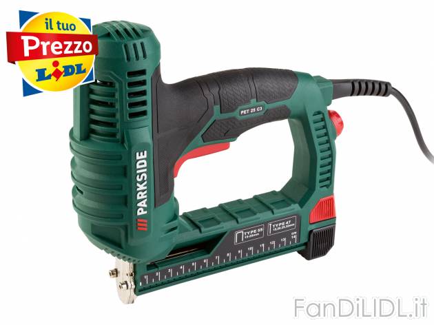 Pistola sparapunti elettrica Parkside PET 25 C3, prezzo 19.99 € 
- Rotella per ...