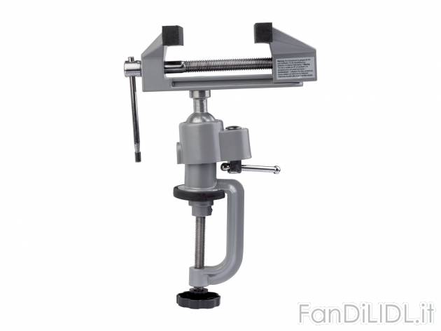 Morsa da banco Parkside, prezzo 9.99 € 
- Ruotabile e orientabile grazie al giunto ...