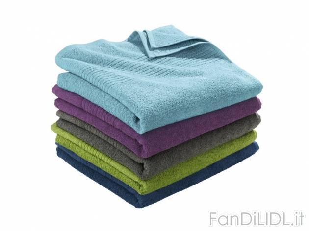 Telo doccia 70 x 120 cm Miomare, prezzo 3,99 &#8364; per Alla confezione 
- ...