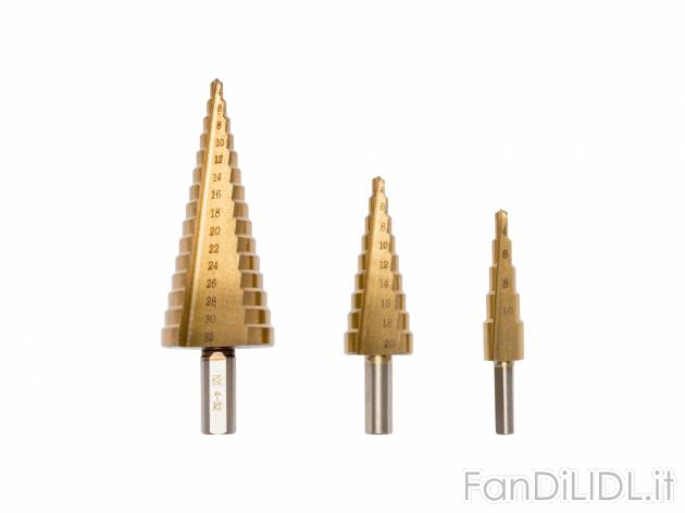 Set punte da trapano Parkside, prezzo 6.99 € 
3, 4, 5 o 7 pezzi
Caratteristiche

- ...