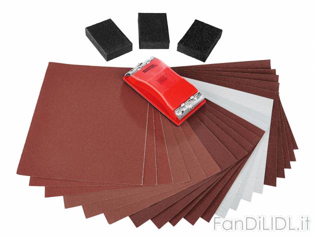 Set per levigatura manuale , prezzo 5.99 &#8364; per Al set 
Set composto da:
- ...