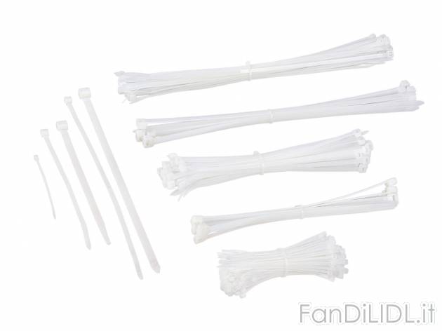 Set fascette fermacavo , prezzo 2.99 &#8364; per Al set 
- In diverse lunghezze ...