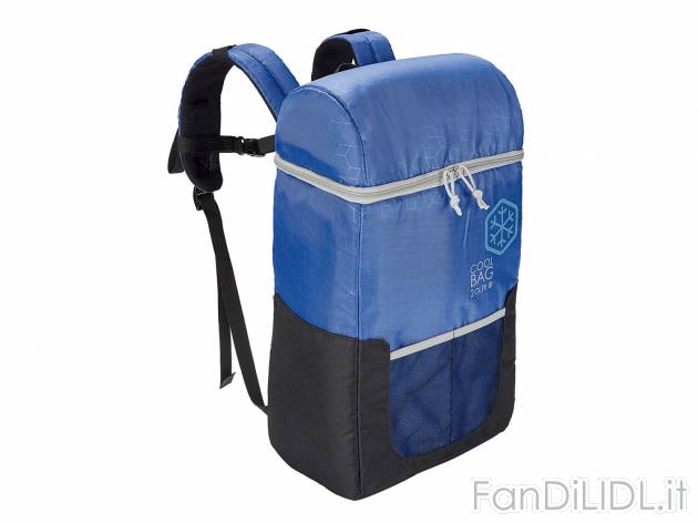 Zaino frigo Crivit, prezzo 9.99 &#8364; 
- Sistema per tenere le bottiglie dritte ...