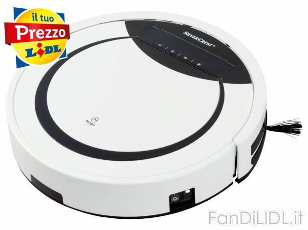 Robot aspirapolvere Silvercrest, prezzo 99.00 &#8364; 
- Con 10 sensori antiurto ...