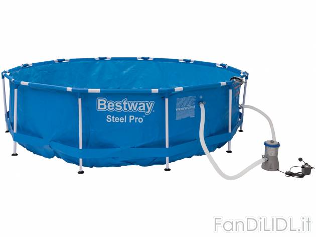 Piscina con struttura in metallo Bestway, prezzo 149.00 &#8364; 
- 3,66 m x ...