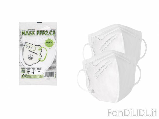 Mascherine FFP2 , prezzo 0.99 &#8364; 
2 pezzi 
- Prodotte e certificate in ...