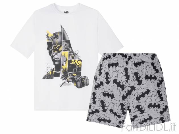 Pigiama corto da uomo Jurassic Park, Marvel, Batman Oeko-tex, prezzo 7.99 &#8364; ...