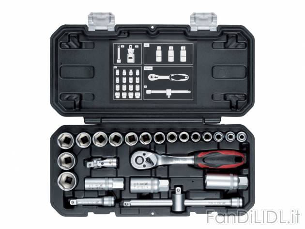 Set chiavi a bussola Parkside, prezzo 19.99 &#8364; 
24 pezzi
Caratteristiche

- ...