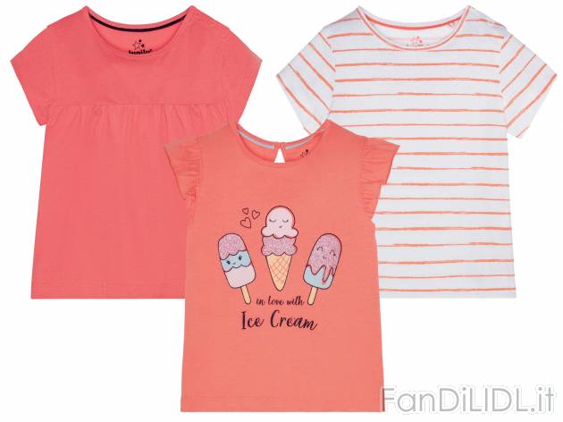 T-shirt da bambina Lupilu, prezzo 5.99 &#8364; 
3 pezzi - Misure: 1-6 anni 
- ...