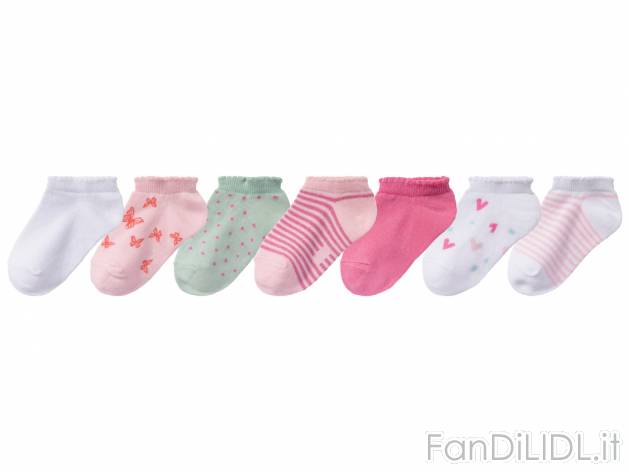 Calzini da bambina Lupilu, prezzo 3.99 &#8364; 
7 paia - Misure: 19-30
Taglie ...