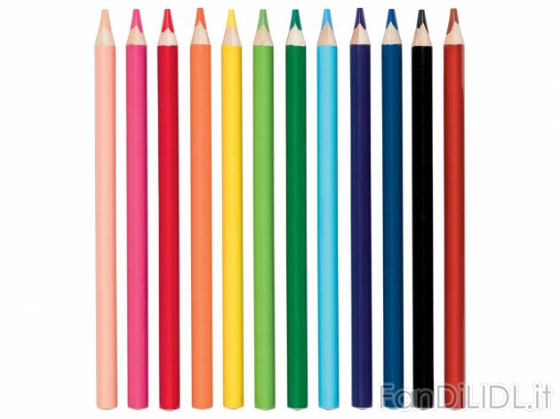 Matite colorate United Office, prezzo 1.99 &#8364; 
12 pezzi 
- In legno di ...