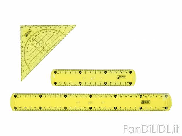 Set strumenti per la geometria United Office, prezzo 0.99 &#8364; 
3 pezzi 
- ...