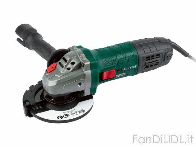Smerigliatrice angolare Parkside, prezzo 24.99 &#8364; 
- Corpo in alluminio ...