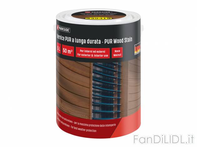 Vernice per legno Parkside, prezzo 12.99 &#8364;  
5 L
Caratteristiche