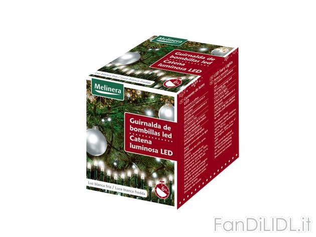 Catena luminosa LED , prezzo 3.99 &#8364; per Alla confezione 
- 50 LED
- ...