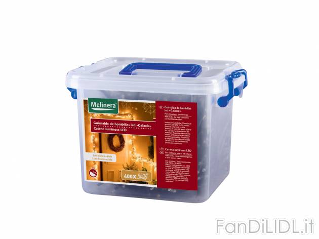 Catena luminosa 400 LED , prezzo 12.99 &#8364; per Alla confezione 
- Per ambienti ...