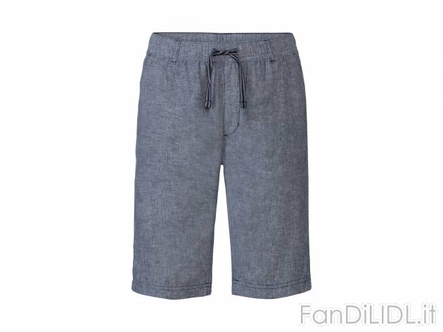 Bermuda in lino da uomo Livergy, prezzo 8.99 &#8364; 
Misure: 46-54 
Il lino ...