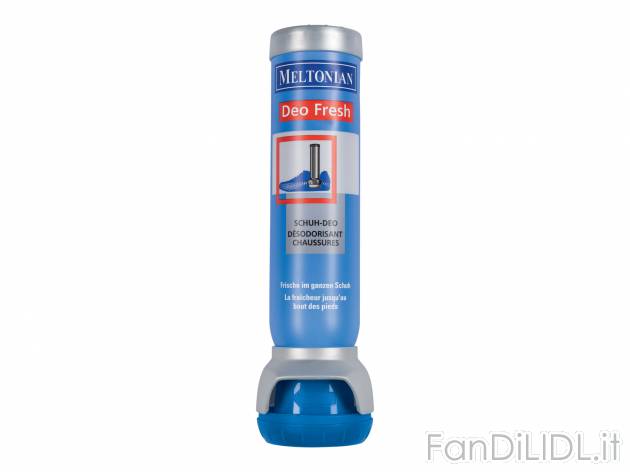 Deodorante spray per scarpe Meltonian, prezzo 2.79 &#8364;  
100 ml
Caratteristiche