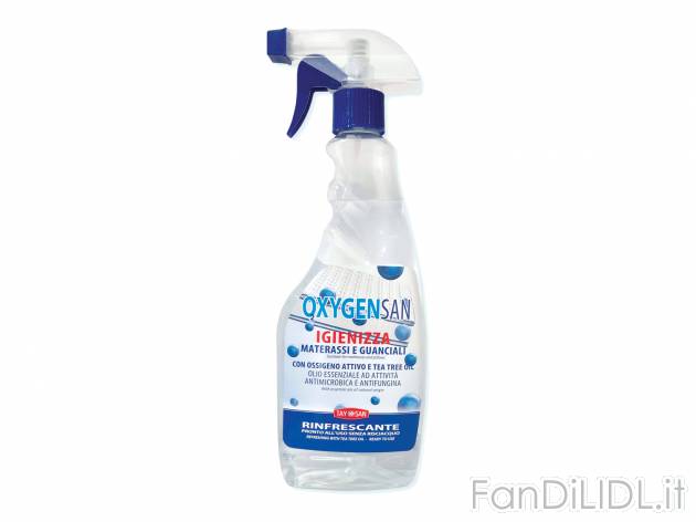 Oxygensan più disinfettante per materassi e guanciali , prezzo 1.39 €
