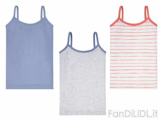Canotta da bambina Lupilu, prezzo 4.99 &#8364; 
3 pezzi - Misure: 1-6 anni
Taglie ...