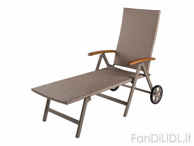 Lettino sdraio da giardino Florabest, prezzo 99.00 &#8364; 
- Schienale regolabile ...